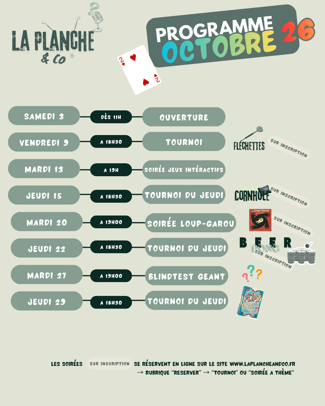 Programmation octobre 2027