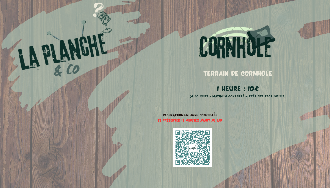 Tarifs cornhole